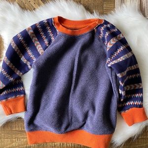 CAR & JACK Fleece Aztec Print Sweater